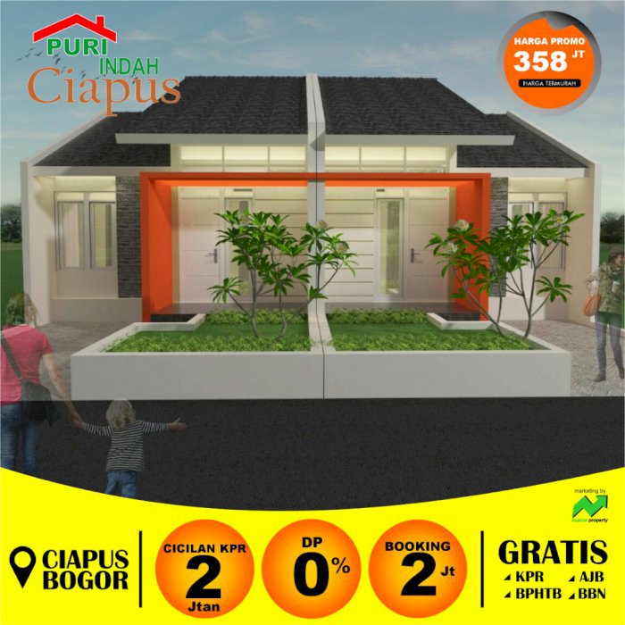 Rumah DP 0% Rasa Villa Di Puri Indah Ciapus Tamansari Bogor
