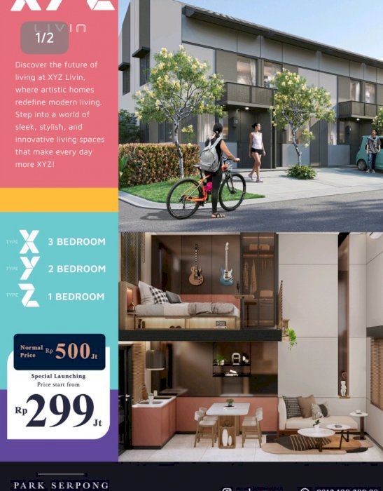 Di Jual Rumah Strategis Park Serpong Tangerang Banten