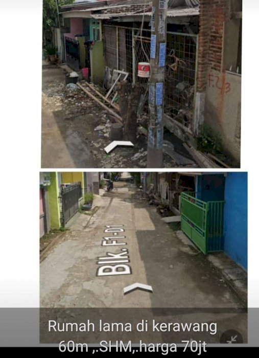 Di jual rumah lama di karawang