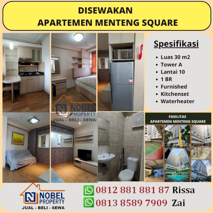 Disewakan Apartemen Menteng Square 1 BR Furrnished