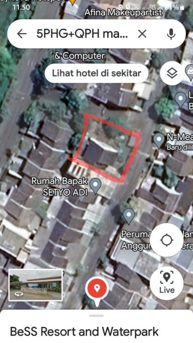 Jual tanah perumahan bonus rumah