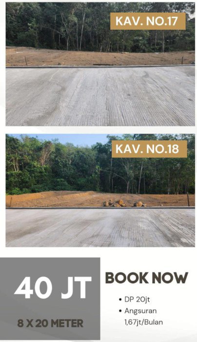 TANAH KAVLING SIAP BANGUN DI CITRA BUKIT ETAM DI KALIMANTAN TIMUR