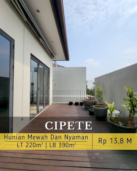 RUMAH SIAP HUNI MEWAH DAN NYAMAN DI CIPETE JAKARTA SELATAN