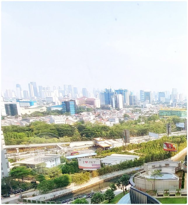 Dijual Taman Anggrek Condominium Unit Sudut Renov 2+1BR Best City