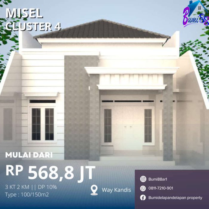 Misel Cluster Way Kandis Rumah Mewah Tanah Luas