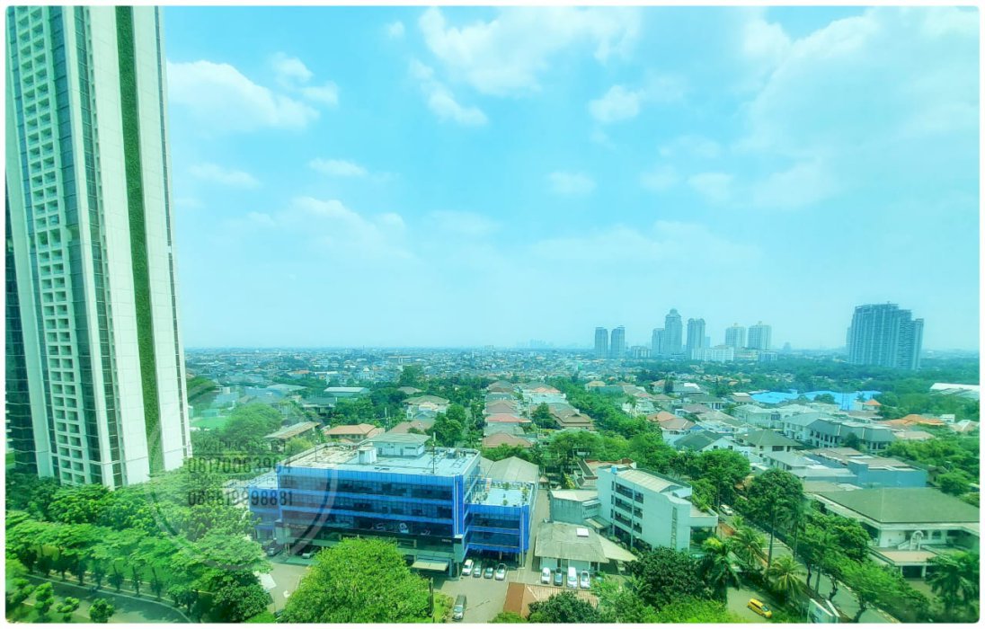 Disewa Apt. Simpruk Teras Unit 2+1BR Mid Floor City View