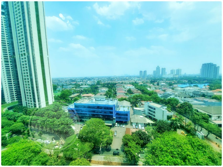Disewa Apt. Simpruk Teras Unit 2+1BR Mid Floor City View