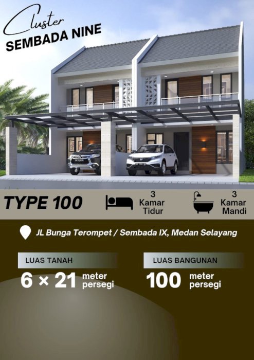 SISA  1 UNIT LAGI RUMAH BONUS FREE 3 UNIT AC dan FREE 1 UNIt SMART TV