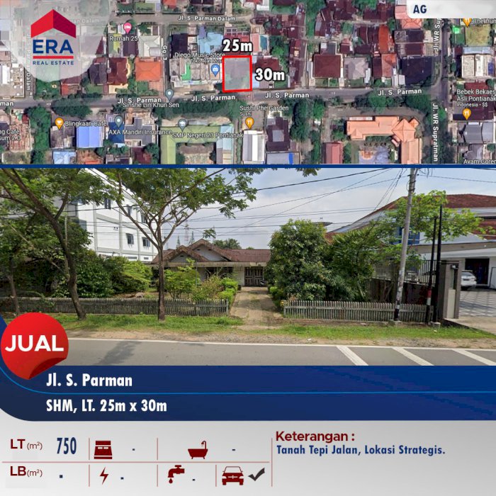 Jual Tanah Lokasi Strategis Pontianak Kalimantan Barat