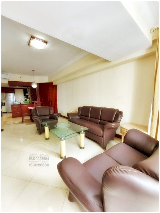 Disewa Taman Anggrek Unit Sudut 2+1BR Full Furnish Garden View