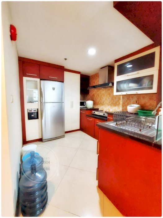 Disewa Taman Anggrek Unit Sudut 2+1BR Full Furnish Garden View