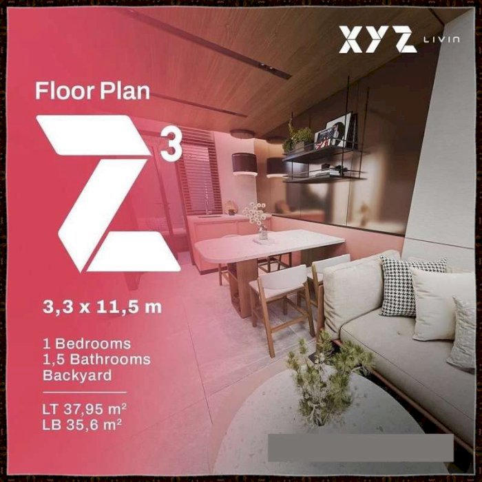 Rumah Murah Cikarang Ekonomis di Lippo Cikarang Cluster XYZ Livin