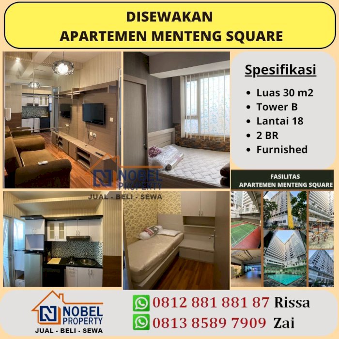 Disewakan Apartemen Menteng Square Bulanan Dan Tahunan