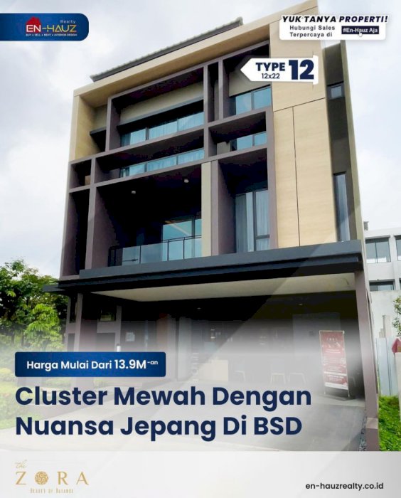 Perumahan Mewah Cluster Kanade Zora BSD Tangerang