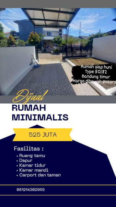 Rumah cantik minimalis siap huni