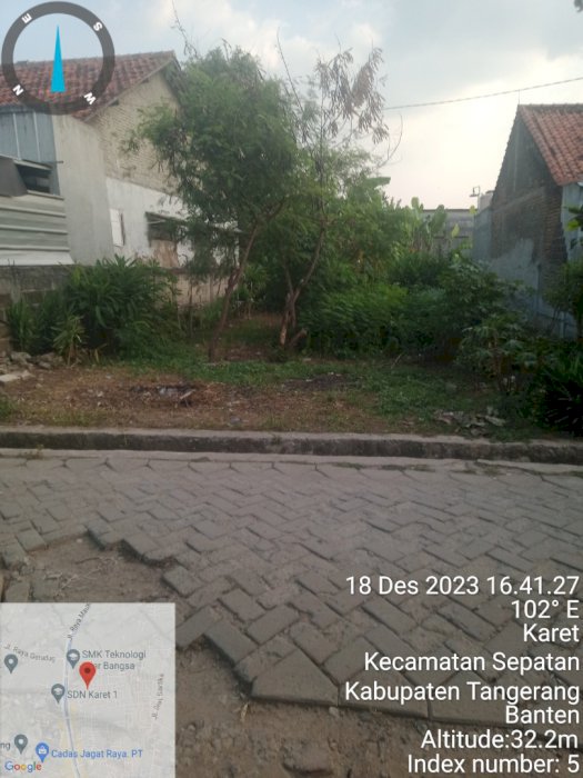 Jual Tanah  darat atau kebun lokasi sepatan