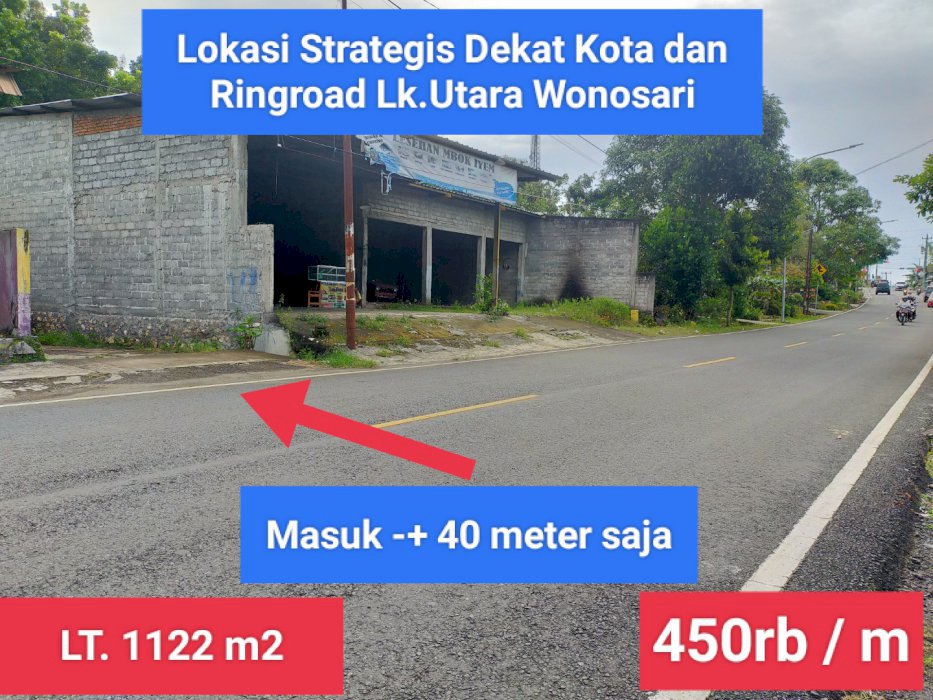 Jual Tanah Termurah Strategis di Budegan Wonosari Gunungkidul spesial