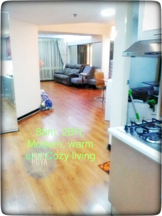 Disewa Taman Anggrek Unit Sudut 2+1BR Full Renov + Furnish City View