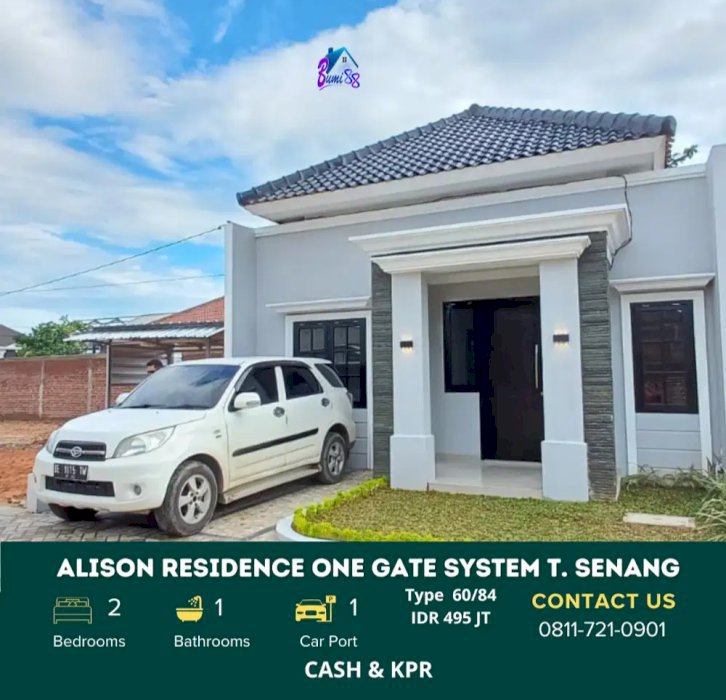 RUMAH ONE GATE Sistem ALISON RESIDENCE TANJUNG SENANG