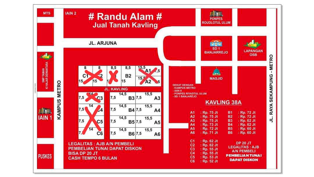 TANAH KAVLINGAN RANDU ALAM BATANG HARI 38 LAMPUNG TIMUR