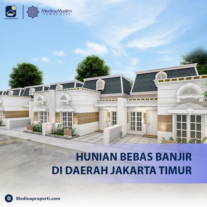 Rumah murah di jakarta timur townhouse Medina Muslim