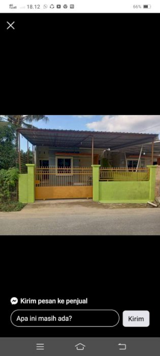 Rumah type 65 tepi jalan