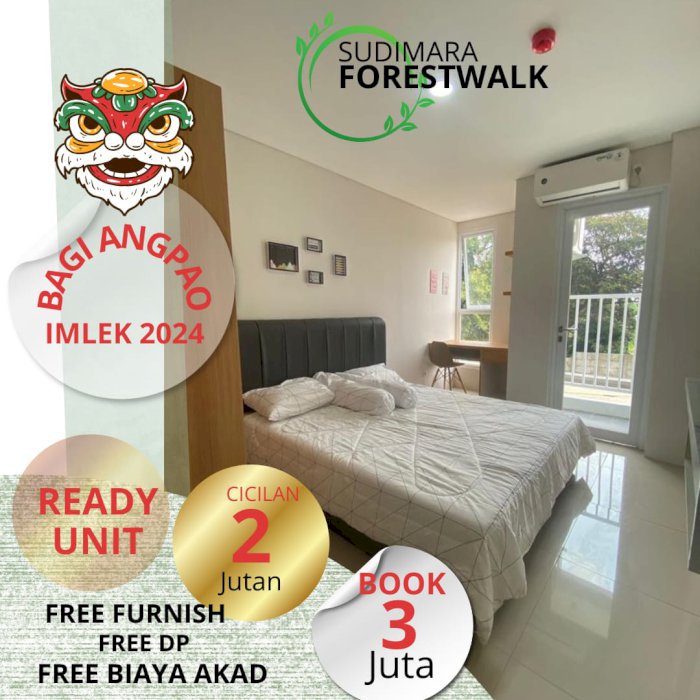 Jual apartemen studio cocok untuk TINGGAL & BISNIS KOS2AN