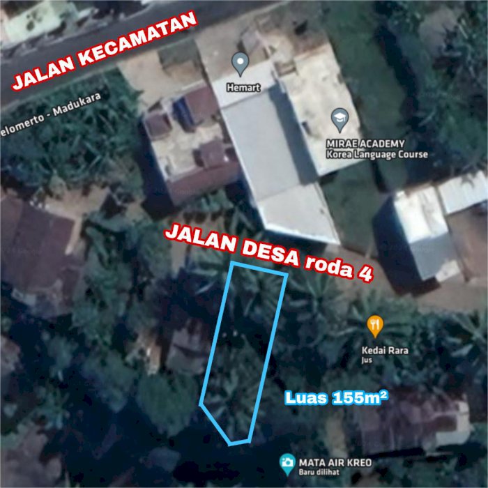 TANAH DATAR 155m² SELOMERTO [strategis]