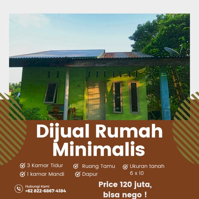 Promosi rumah minimalis,bebas banjir