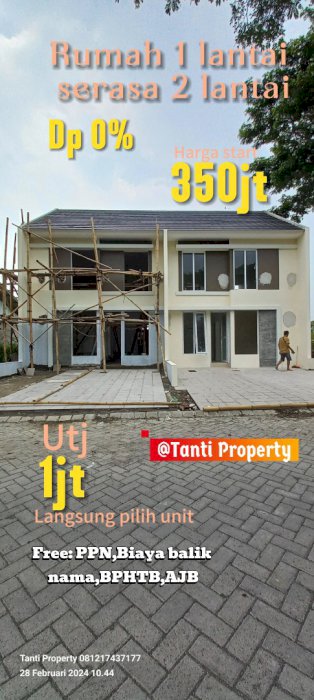 RUMAH 1 LANTAI SERASA 2 LANTAI