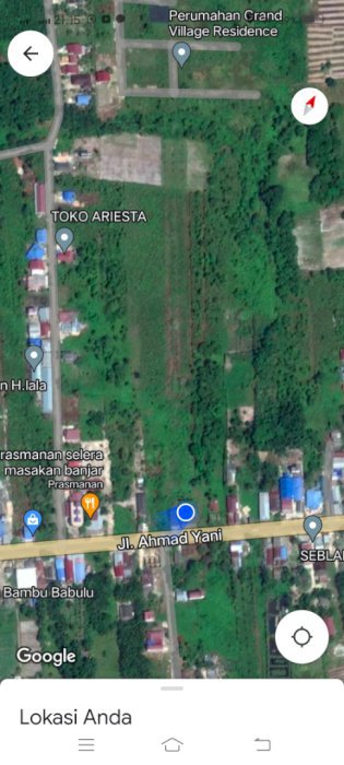 Di jual lahan di pinggir jalan di Babulu