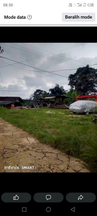 Tanah dan bangunan rumah dua kotrakan 5 pintu