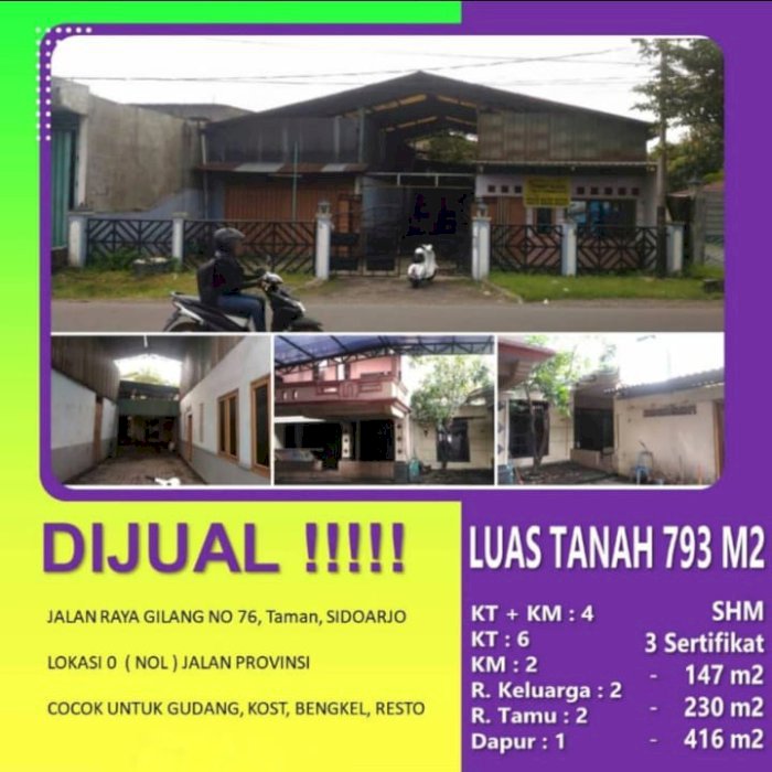 Di Jual Tempat Usaha Lokasi Strategis Sidoarjo