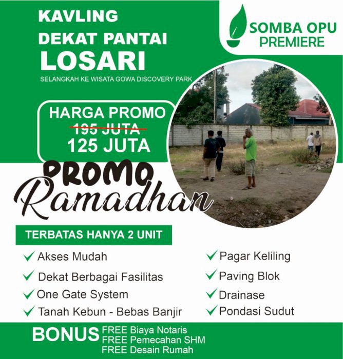 Tanah Kavling 6 x 12  Siap Bangun