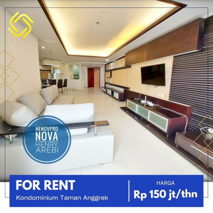 Taman Anggrek Unit 3+1BR Furnish Dkt Mall soho City View