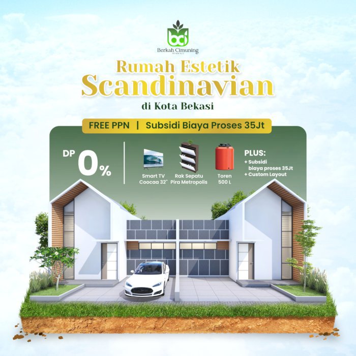 Rumah DP nol di Bekasi kota