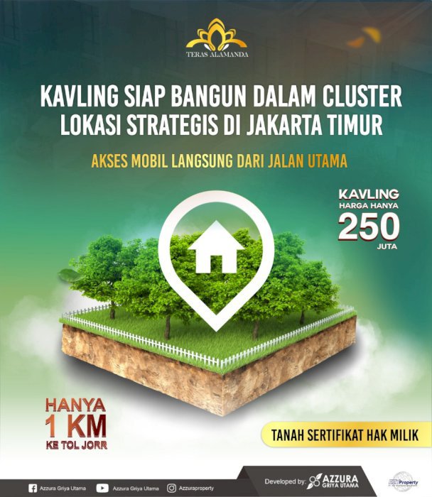 Tanah murah di jakarta selama promo masih ada