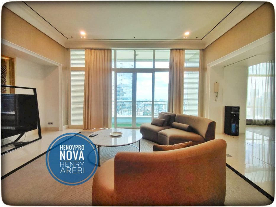 Pacific Place Residence Unit Terbaik 4BR+Study City View Furnish