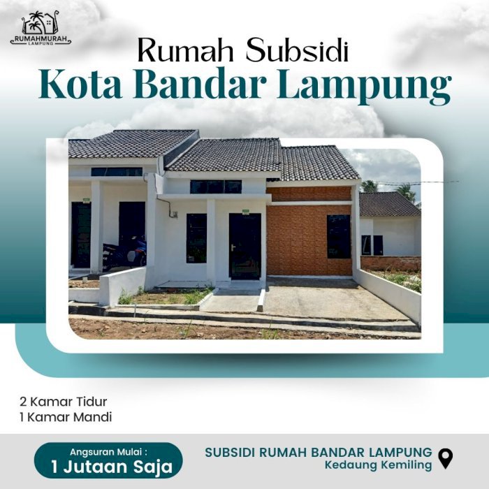 TERLARIS! 0856-6401-2891 Rumah Subsidi Kota Bandar Lampung