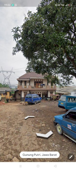 Jual tanah + bangunan rumah dan puluhan kontrakan luas tanah 280000 M2