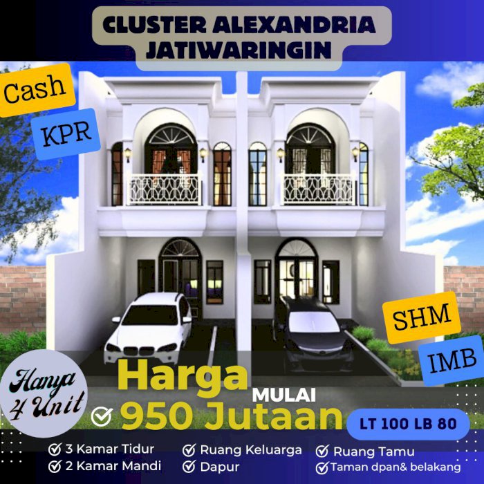 Rumah Cluster Jatiwaringin _ Pondok gede