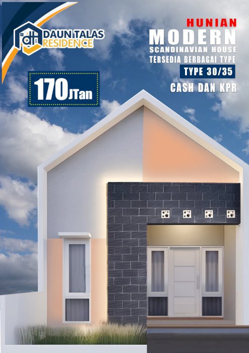 dijual rumah, daun talas residence depok