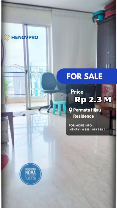 Permata Hijau Residence Unit 3+1BR CITY VIEW DKT Senayan Plaza