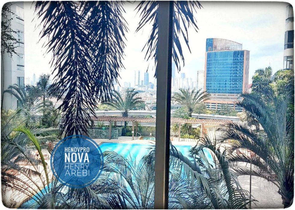Taman Anggrek Condo 2+1 BR Lantai Rendah Sdh Renov Hadap Timur