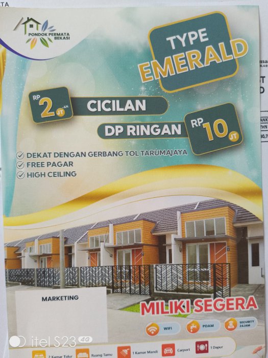 Rumah Murah Minimalis Type Emerald
