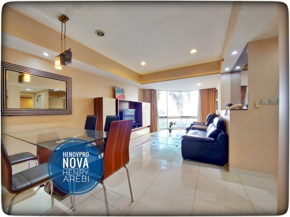 Taman Anggrek Condo 2+1BR Lantai Rendah Sdh Renov Hadap Timur