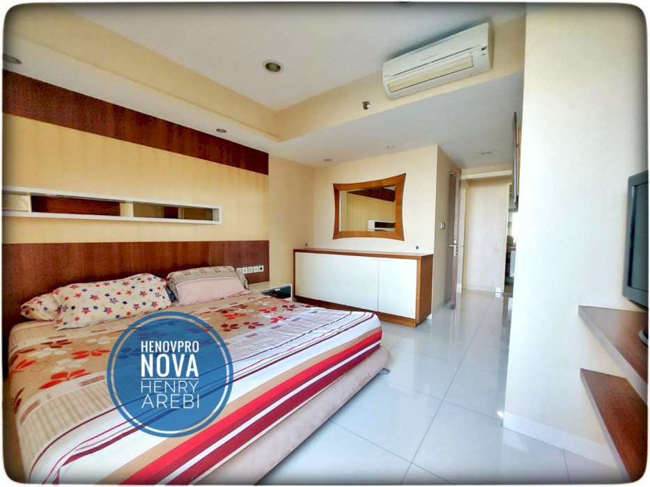 Taman Anggrek Condo 2+1BR Lantai Rendah Sdh Renov Hadap Timur