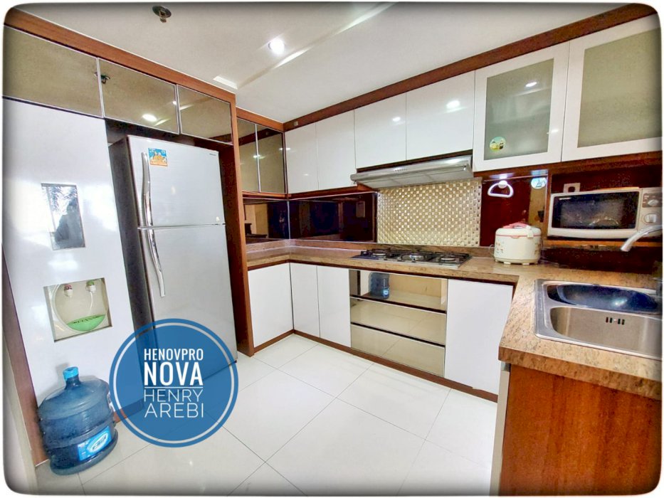 Taman Anggrek Condo 2+1BR Lantai Rendah Sdh Renov Hadap Timur