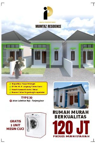 Jual rumah komersil bisa kredit tanpa bank tanpa bunga