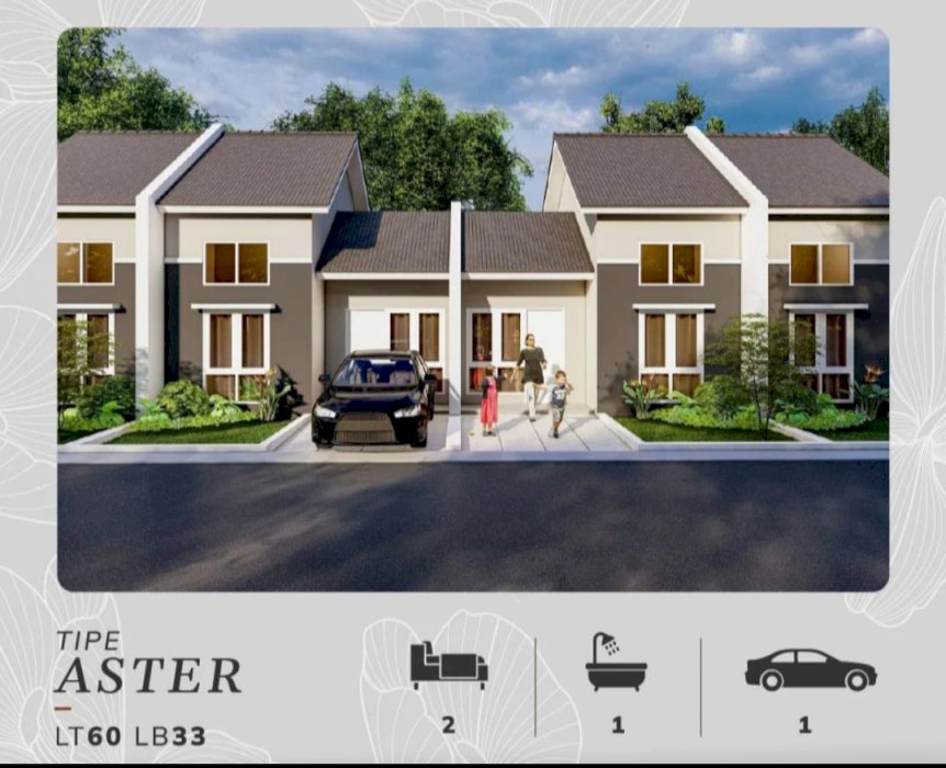 Di jual rumah tipe aster